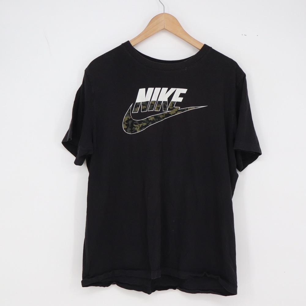 Nike Product Type Mens L The Nike Tee Black Camo Graphic Swoosh Good